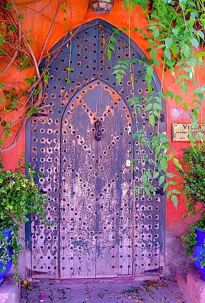 Purple Iron Door Coral facade fr beautiful portals tumblr com